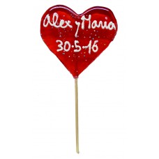 Piruleta Corazón 2 Nombres y Fecha Piruleta Corazón 2 Nombres y Fecha